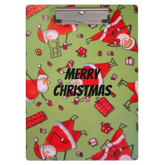 Porte-bloc Joyeux Noël Père Noël (Devant)