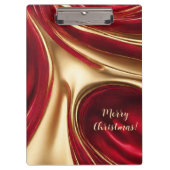 Porte-bloc Joyeux Noël-Rouge et Or- (Devant)