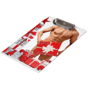 Porte-bloc Joyeux Noël SlipperyJoe rouge blanc argent cadeau