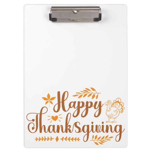Porte-bloc Joyeux Thanksgiving (Devant)