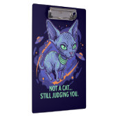 Porte-bloc Judging Sphynx Cat Sci-Fi Cartoon Art (Swatch)