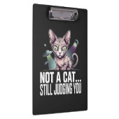 Porte-bloc Judging Sphynx Cat UFO Alien Sarcastic Art (Swatch)