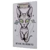 Porte-bloc Judgmental Sphynx Cat in Space Art (Gauche)