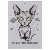 Porte-bloc Judgmental Sphynx Cat in Space Art (Dos)