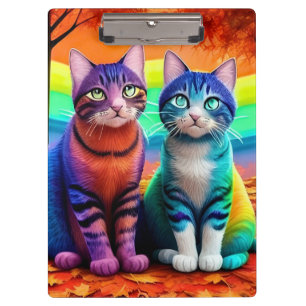 Porte-bloc Jumeaux de chats Art numérique-56467