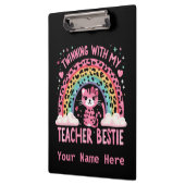 Porte-bloc Jumelage avec mon professeur Bestie Amoureux des c (Gauche)