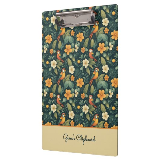 Porte-bloc Jungle de perroquets (Gauche)