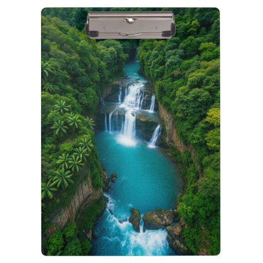 Porte-bloc Jungle Fall Journal où les pensées coulent comme d (Devant)