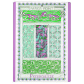 Porte-bloc jungle tropicale des singes perroquets Art nouveau (Dos)