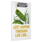 Porte-bloc "Just Hoppin’ Funny Grasshopper Art" (Swatch)