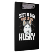 Porte-bloc Juste Une Fille Qui Aime Husky (Swatch)