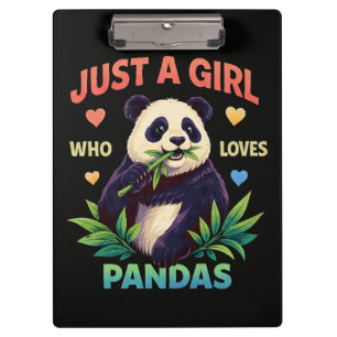 Porte-bloc Juste une fille qui aime les pandas mignons