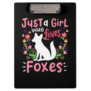 Porte-bloc Juste Une Fille Qui Aime Les Renards Et Les Fleurs
