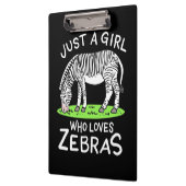 Porte-bloc Juste Une Fille Qui Aime Les Zèbres (Gauche)