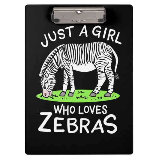 Porte-bloc Juste Une Fille Qui Aime Les Zèbres (Devant)