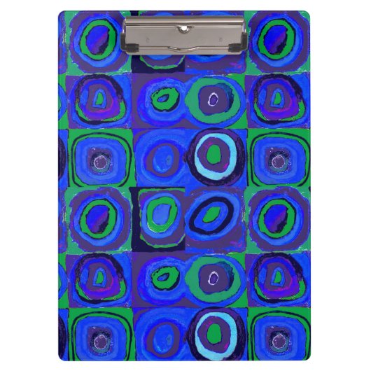Porte-bloc Kandinsky Farbstudie Carrés Bleus Cercle Carré  (Devant)