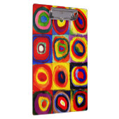 Porte-bloc Kandinsky Farbstudie Cercles Carré Quadrate Art (Swatch)