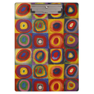 Porte-bloc Kandinsky Farbstudie Quadrate Carrés Colorés
