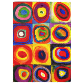 Porte-bloc Kandinsky Farbstudie Quadrates Cercles Art (Dos)