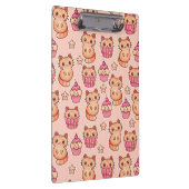 Porte-bloc Kawaii Cute Cats and Cupcakes Motif rose (Swatch)