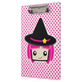 Porte-bloc Kawaii Pink Haired Witch Clip Board (Gauche)