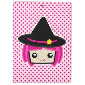 Porte-bloc Kawaii Pink Haired Witch Clip Board (Dos)