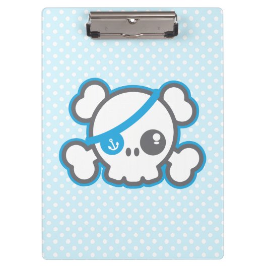 Porte-bloc Kawaii Pirate Skull Clip Board (Devant)