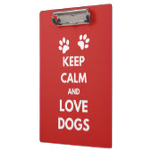 Porte-bloc Keep calm and love dogs (Gauche)