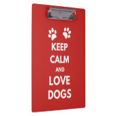 Porte-bloc Keep calm and love dogs (Swatch)