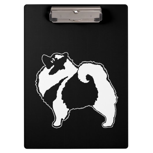 Porte-bloc Keeshond Graphics - Cute Original Chig Art (Devant)