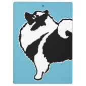 Porte-bloc Keeshond Graphics - Cute Original Chig Art (Dos)