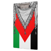Porte-bloc Keffiyeh Écharpe palestinienne tissu traditionnel (Gauche)
