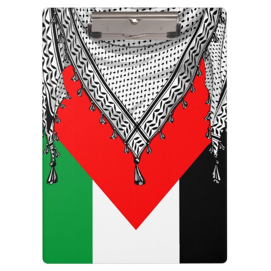 Porte-bloc Keffiyeh Écharpe palestinienne tissu traditionnel (Devant)