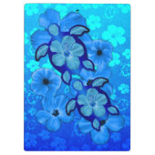 Porte-bloc Ketmie et tortues bleues de Honu (Dos)