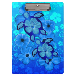 Porte-bloc Ketmie et tortues bleues de Honu