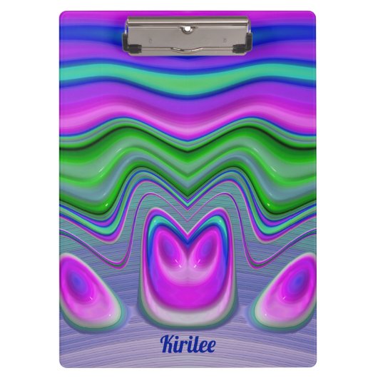 Porte-bloc KIRILEE ~ 3D ! Rose, Violet, Vert, Bleu (Devant)