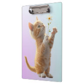 Porte-bloc Kitten avec fleur (Gauche)