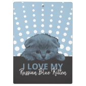 Porte-bloc Kitten bleu russe (Dos)