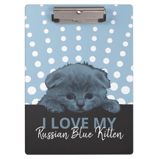 Porte-bloc Kitten bleu russe (Devant)