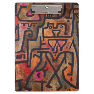 Porte-bloc Klee Abstrait Rouge Abstrait Expressionniste Natur