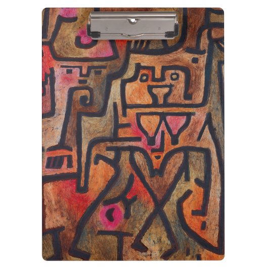 Porte-bloc Klee Expressionniste Forêt Abstraite Art Moderne (Devant)