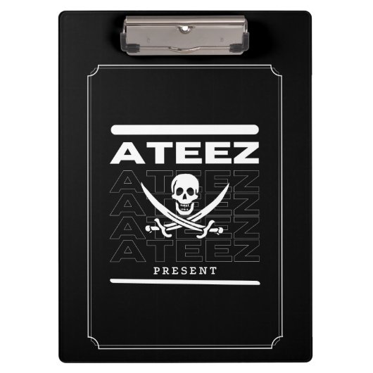 Porte-bloc Kpop Ateez Présente fournitures scolaires de burea (Devant)
