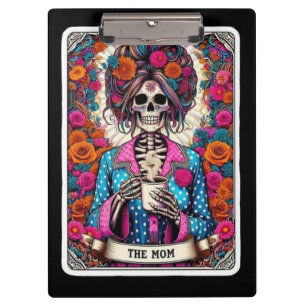 Porte-bloc La carte de tarot de la mère – Sorcière squelette