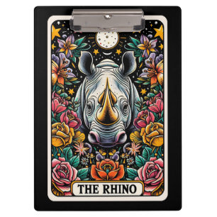 Porte-bloc La carte de tarot du rhinocéros Force Protection