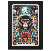 Porte-bloc La carte de tarot du singe (Dos)