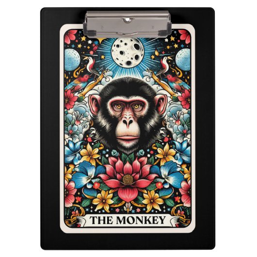 Porte-bloc La carte de tarot du singe (Devant)