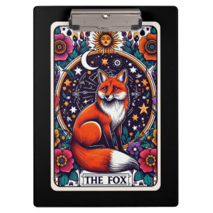 Porte-bloc La carte de tarot Le Renard, animal mystique