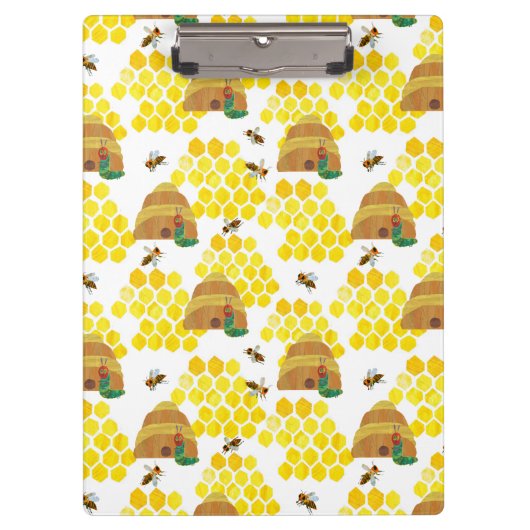 Porte-bloc La chenille affamée | Sauvez le Motif des abeilles (Devant)