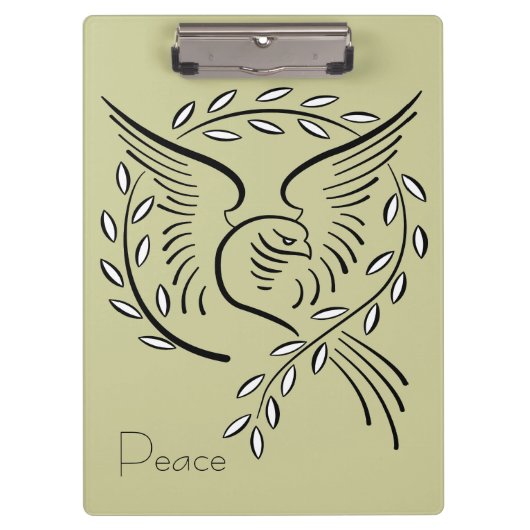 Porte-bloc La colombe de la paix (Devant)