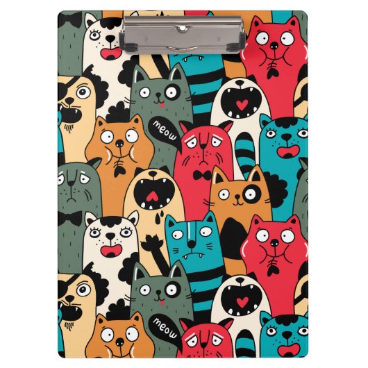 Porte-bloc La Crowd of cats (Devant)